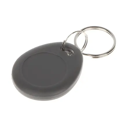RFID prívesok Unique 125kHz s vyrazeným SN, šedý