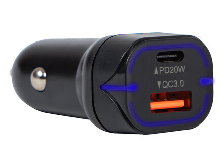 Autonabíjačka BLOW G-38B USB-A+USB-C 38W