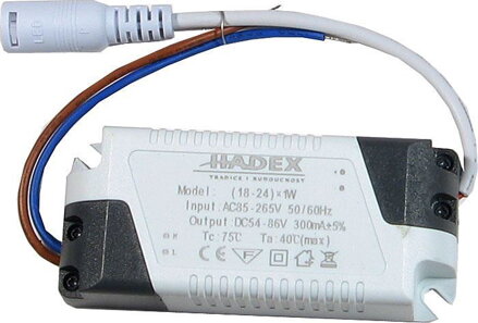 LED driver - zdroj 18-24W 230V/54-86V/300mA