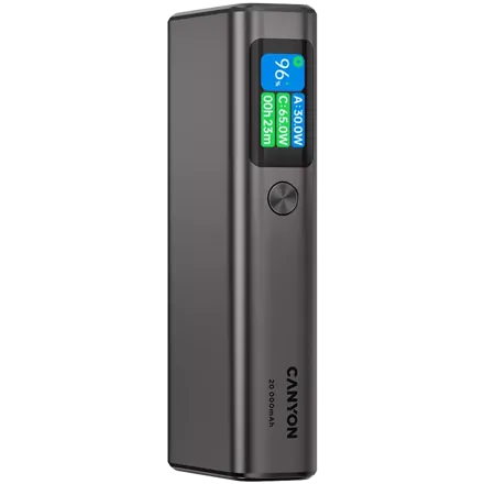 Powerbanka Canyon OnPower 230, 20.00mAh, displej, 2xUSB-C/USB-A, 130W