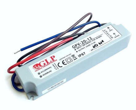 Zdroj pre LED GPV-20-12, 12V/2A 24W IP67