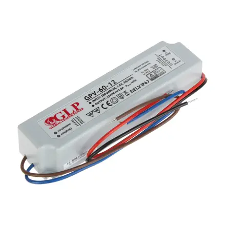 Zdroj pre LED GPV-60-12, 12V/5A 60W IP67