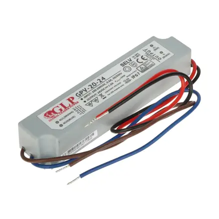 Zdroj pre LED GPV-20-24, 24V/1A 20W IP67
