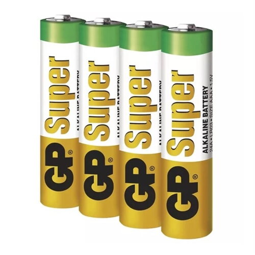 Batérie AAA (R03) alkalická GP Super Alkaline 4ks