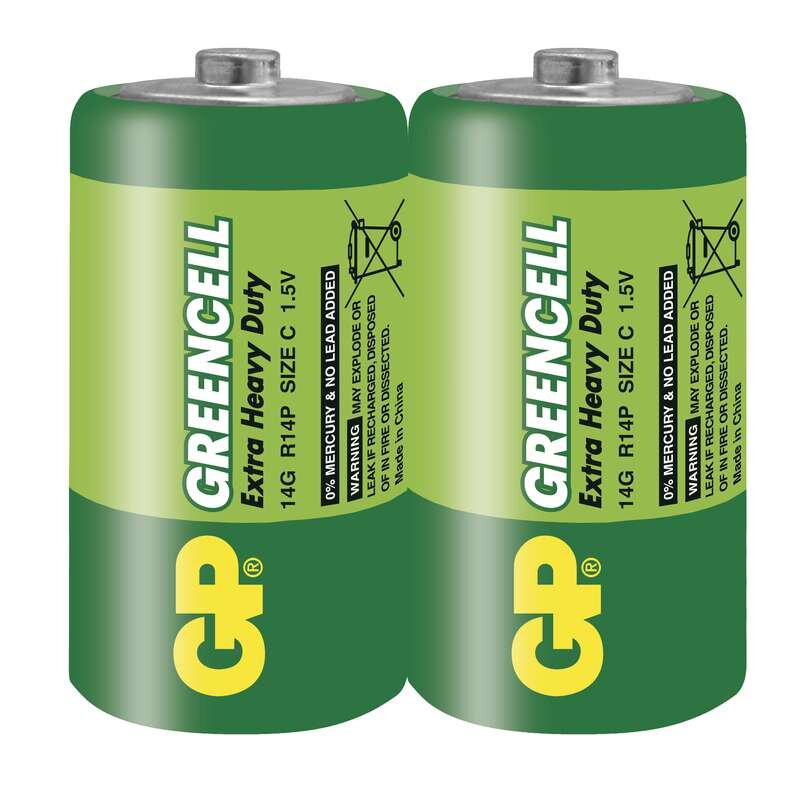 Batéria GP GREENCELL R14 C, 2ks Batéria GP GREENCELL R14 C, 2ks