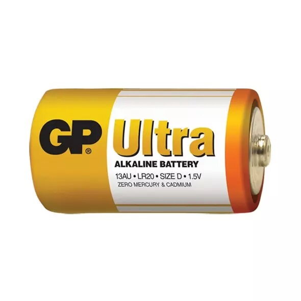 Batérie D (R20 ) GP Ultra Alkaline, 2ks Batérie D (R20 ) GP Ultra Alkaline, 2ks