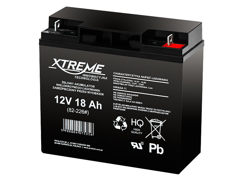 Akumulátor bezúdržbový 12V/18 Ah XTREME
