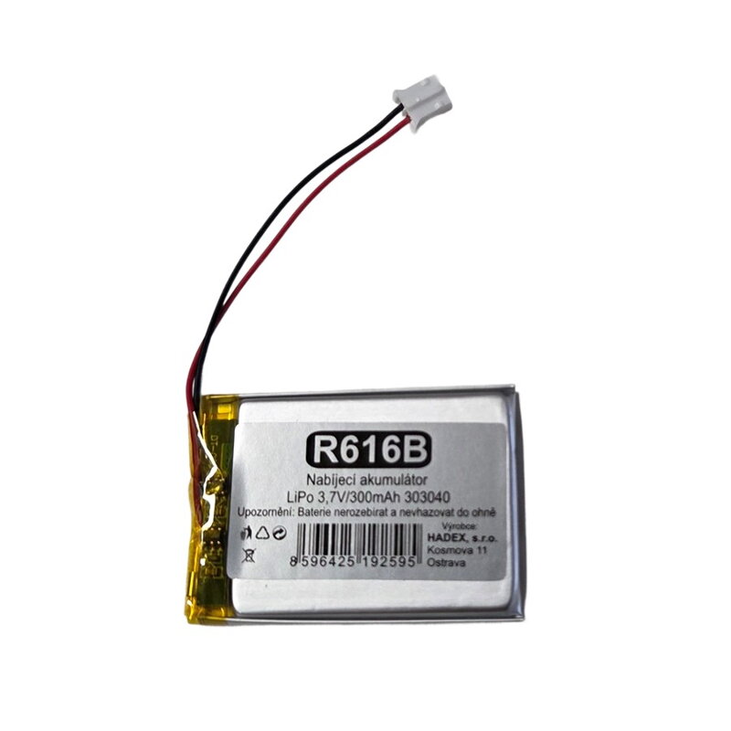 Nabíjací akumulátor LiPo 3,7V/300mA Nabíjací akumulátor LiPo 3,7V/300mA