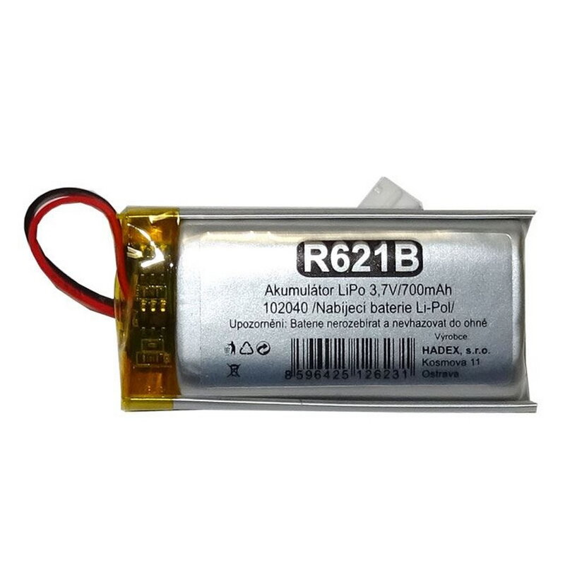 Nabíjací akumulátor LiPo 3,7V/700mA, R621B