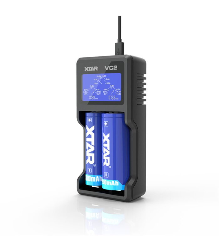 USB nabíjačka akumulátorov XTAR VC2 s LCD USB nabíjačka akumulátorov XTAR VC2 s LCD