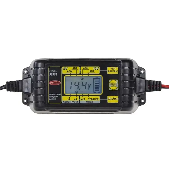 Nabíjačka akumulátorov 6-12V 4A s LCD, Carclever