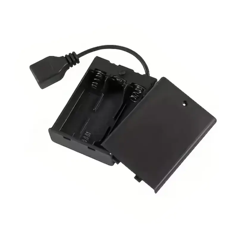 Bateriové puzdro 3xAA s vypínačom a USB výstupom