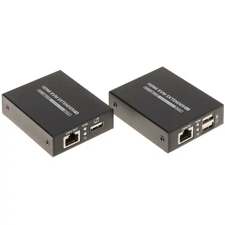 HDMI prevodník cez LAN kábel + 2xUSB