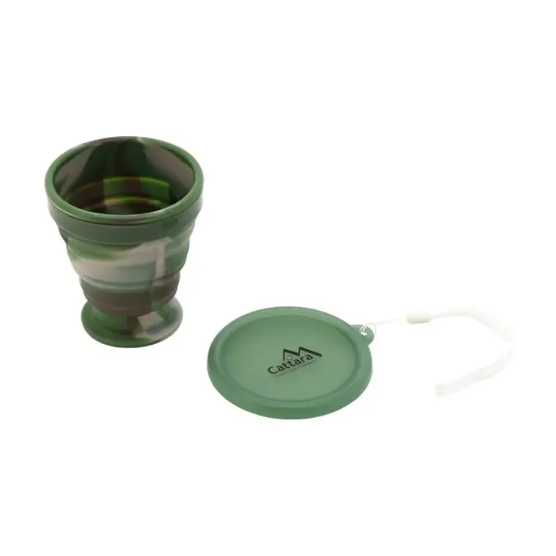 Skladací pohár CATTARA 13638 ARMY 200ml