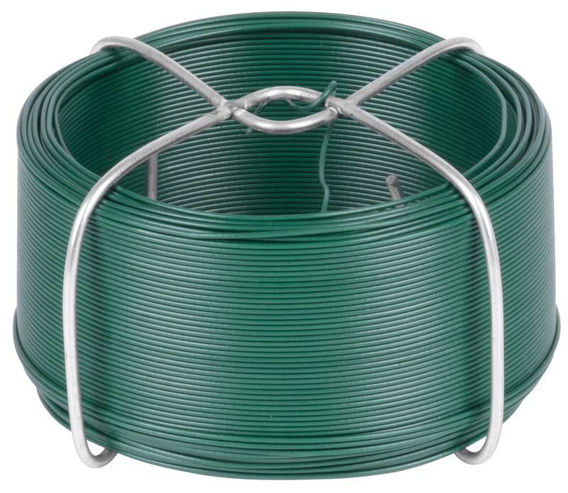 Poplastovaný drôt PVC 1,5mm L-50m, zelený