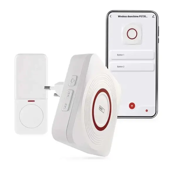Domový bezdrôtový zvonček P5735WS do zásuvky s WiFi