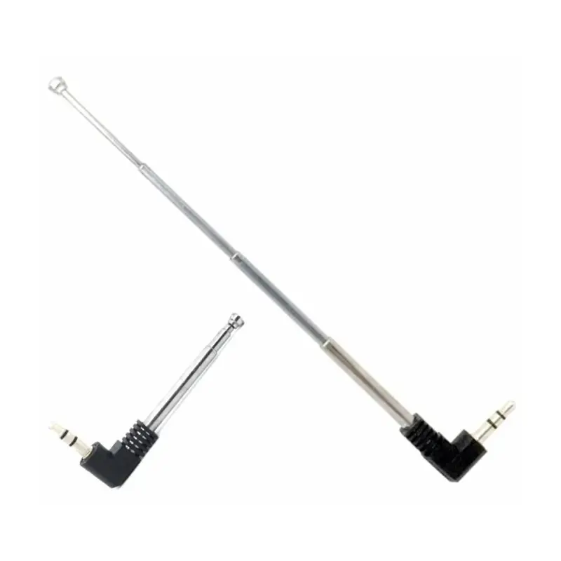 Teleskopická FM anténa 4 segmenty, 4mm/25cm, Jack 3,5mm stereo