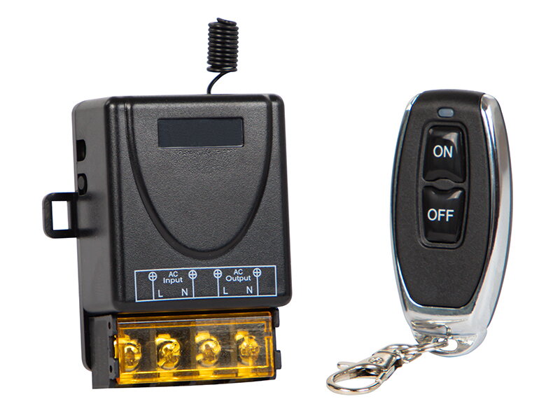 Diaľkovo ovládané relé 230V 10A 433MHz, 1x diaľkový ovládač