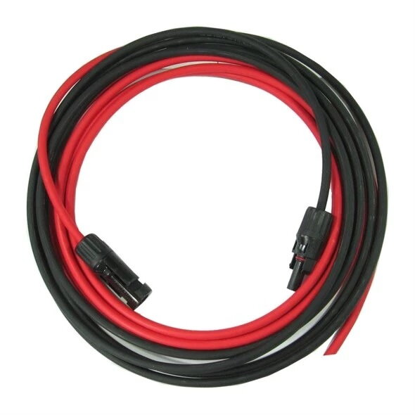 Solárne káble červený a čierny, 2 x 5 m, 6mm2