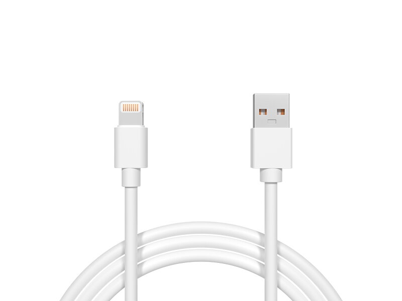 Kábel USB-A - iPhone Lightning 1,5m biely HQ