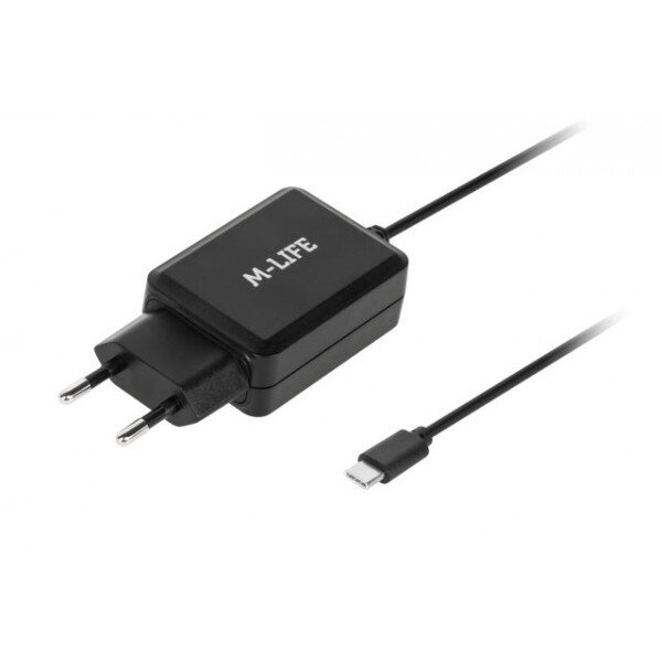 Sieťová nabíjačka M-Life USB-C 2.1A, čierna Sieťová nabíjačka M-Life USB-C 2.1A, čierna
