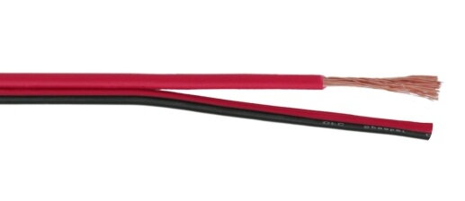 Reproduktorový kábel 2x1,0mm červeno-čierny