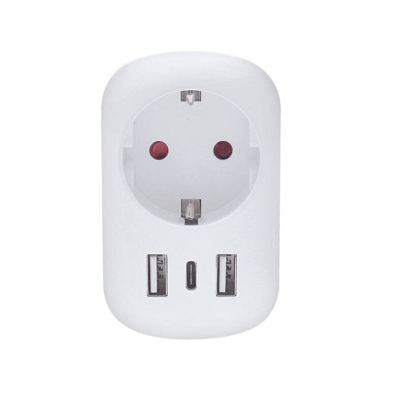 Cestovný adaptér s USB A+C 20W PD do Spojených štátov, typ B