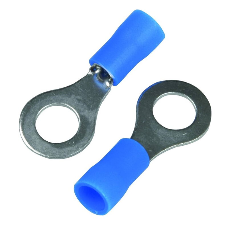 FASTON očko M6 (6,5 mm), 1,5–2,5 mm², modré, izolované