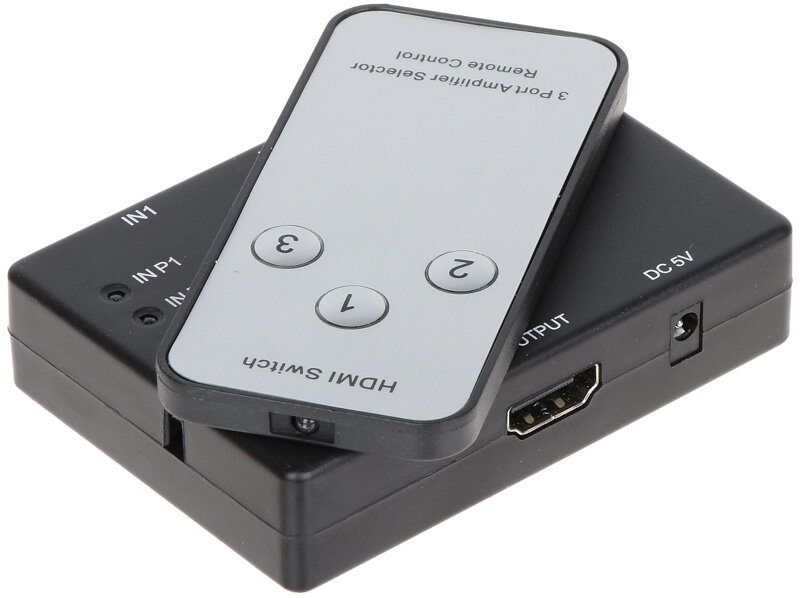 HDMI zlučovač aktívny 3/1 s IR diaľkovým ovládaním, 4K HDMI zlučovač aktívny 3/1 s IR diaľkovým ovládaním, 4K