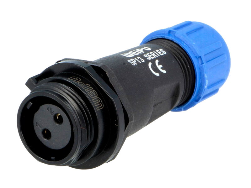 Zdierka na kábel SP1311/S2-I, 2 pin IP68 Zdierka na kábel SP1311/S2-I, 2 pin IP68