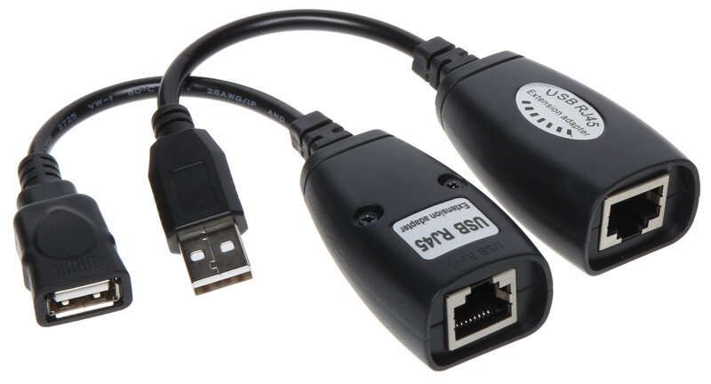 Predlžovač USB po UTP kábli do 40m Predlžovač USB po UTP kábli do 40m