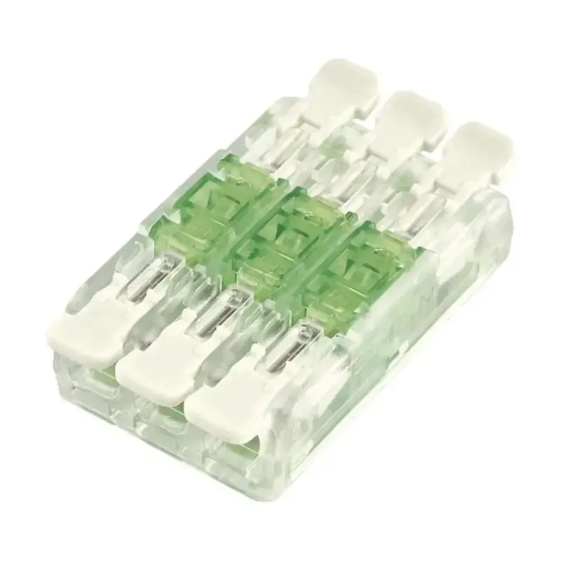 Priebežná páčková svorka 0,2–4 mm2, 3 pólová