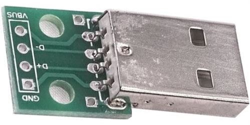 Konektor USB-A na plošnom spoji Konektor USB-A na plošnom spoji