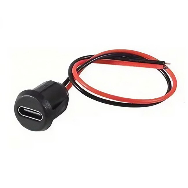 Panelová okrúhla USB-C zdierka s káblom (iba napájanie) Panelová okrúhla USB-C zdierka s káblom (iba napájanie)