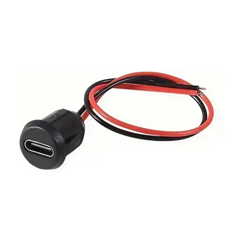 Panelová okrúhla USB-C zdierka s káblom (iba napájanie)
