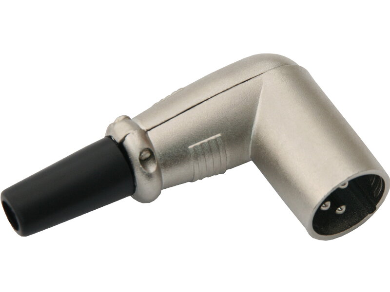 Mikrofónny XLR konektor uhlový na kábel 3pin Mikrofónny XLR konektor uhlový na kábel 3pin