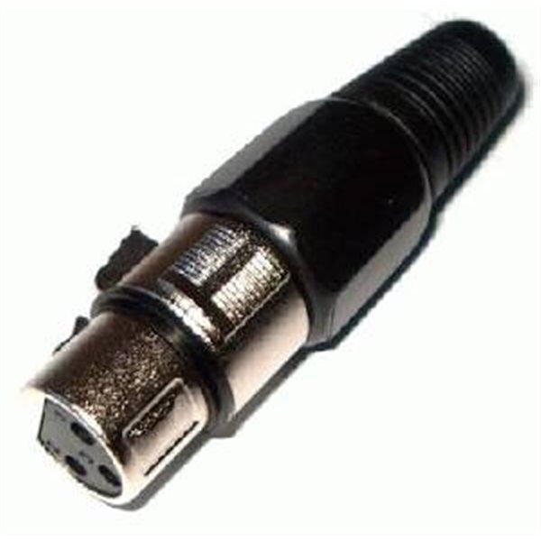 Mikrofónna zdierka XLR na kábel čierna