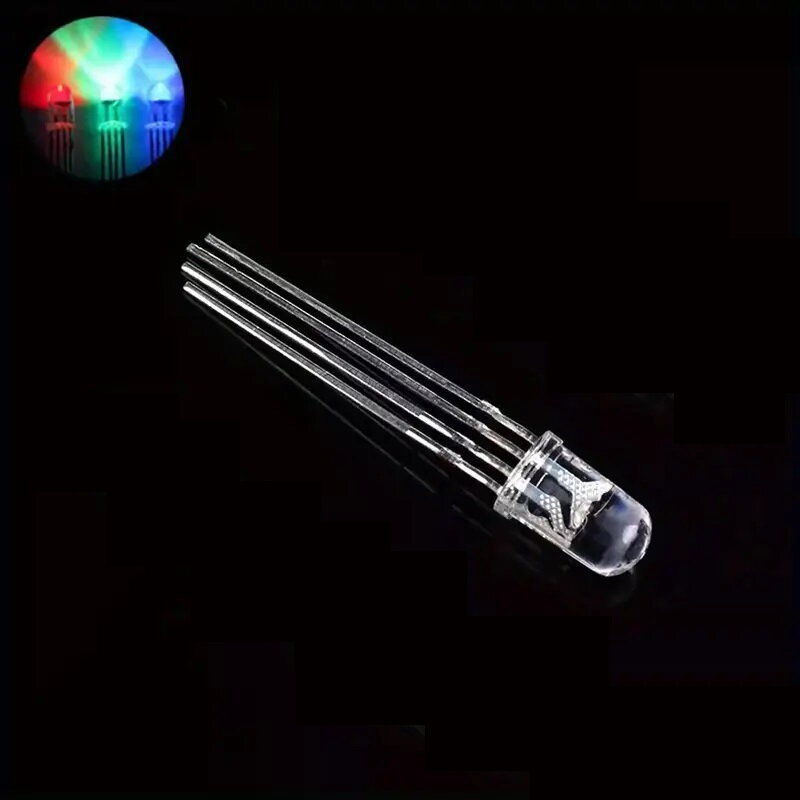 RGB LED dióda 5mm číra, 4pin spoločná anóda RGB LED dióda 5mm číra, 4pin spoločná anóda