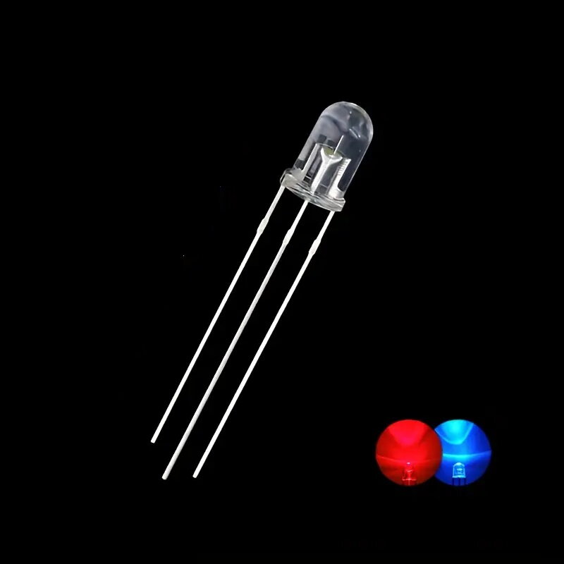LED dióda 5mm červeno/modrá - spoločná katóda LED dióda 5mm červeno/modrá - spoločná katóda