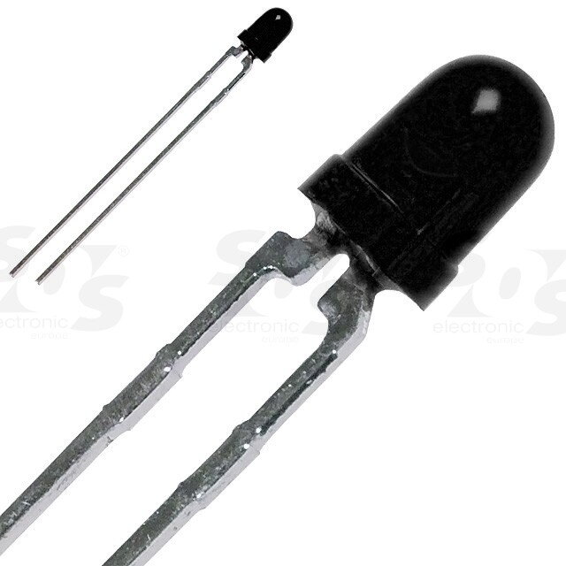 LED dióda 5mm, prijímacia IR LED LED dióda 5mm, prijímacia IR LED