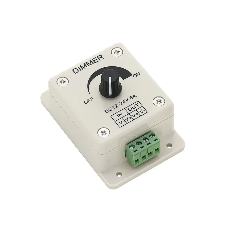 Stmievač pre jednofarebné LED pásiky 12-24V 8A