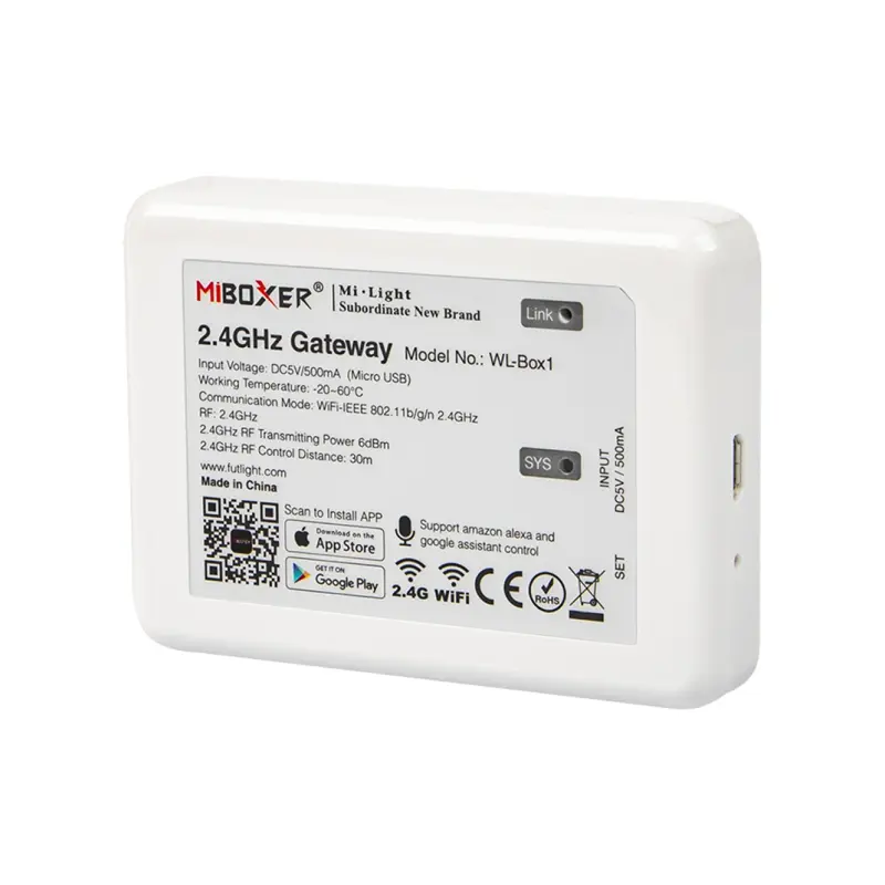 Modul Wi-FI k ovládačom RGB+W pásikov, Mi.Light séria