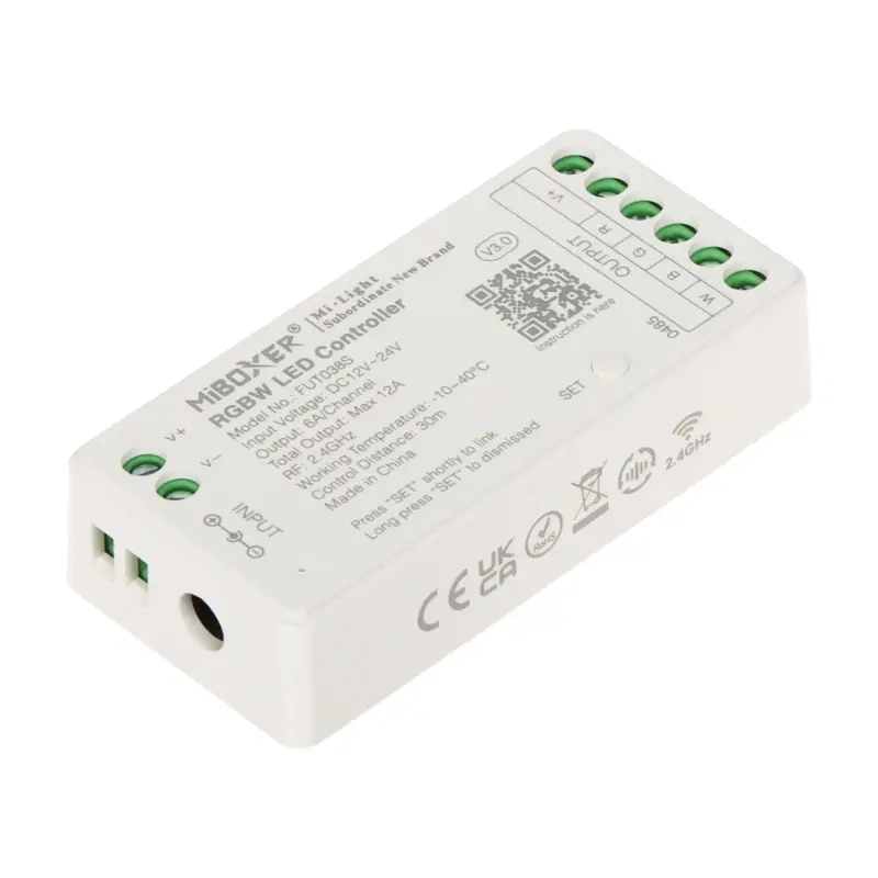 Prijímač pre RGB a RGB-W LED pásy 12-24V, 12A 