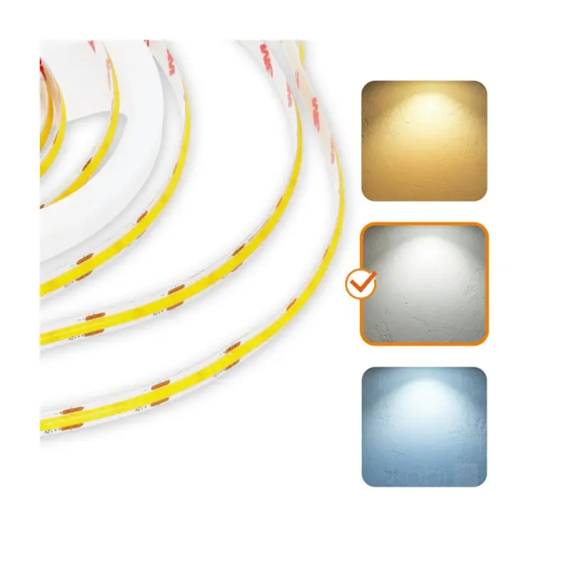 COB LED pás 12V 10W/m IP20 4000K 5m