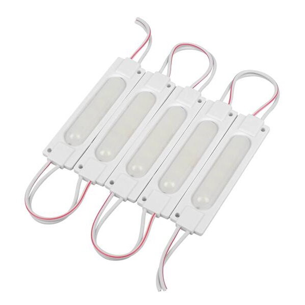 LED modul COB 8x2cm 12V studená biela (5ks)