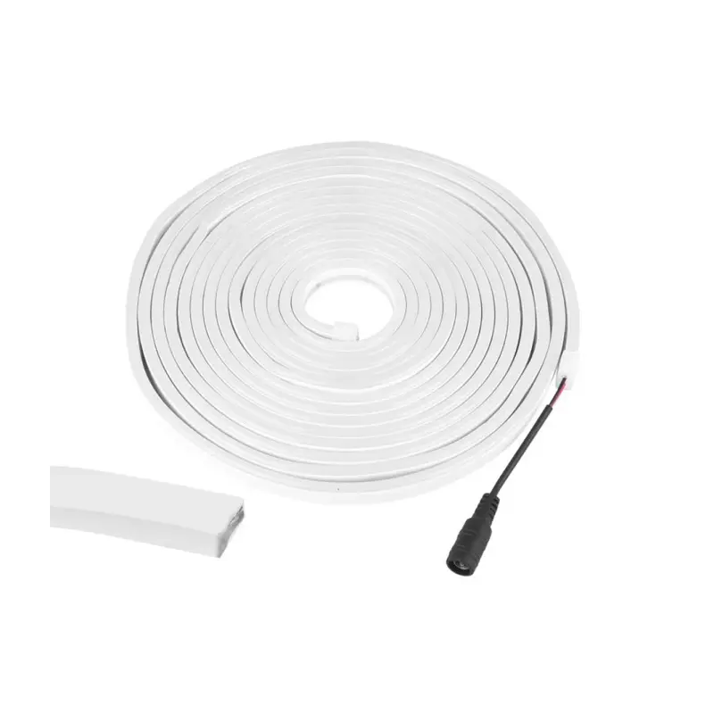 Pásik LED NEON flex, 12V SMD2835, biela studená, 5m