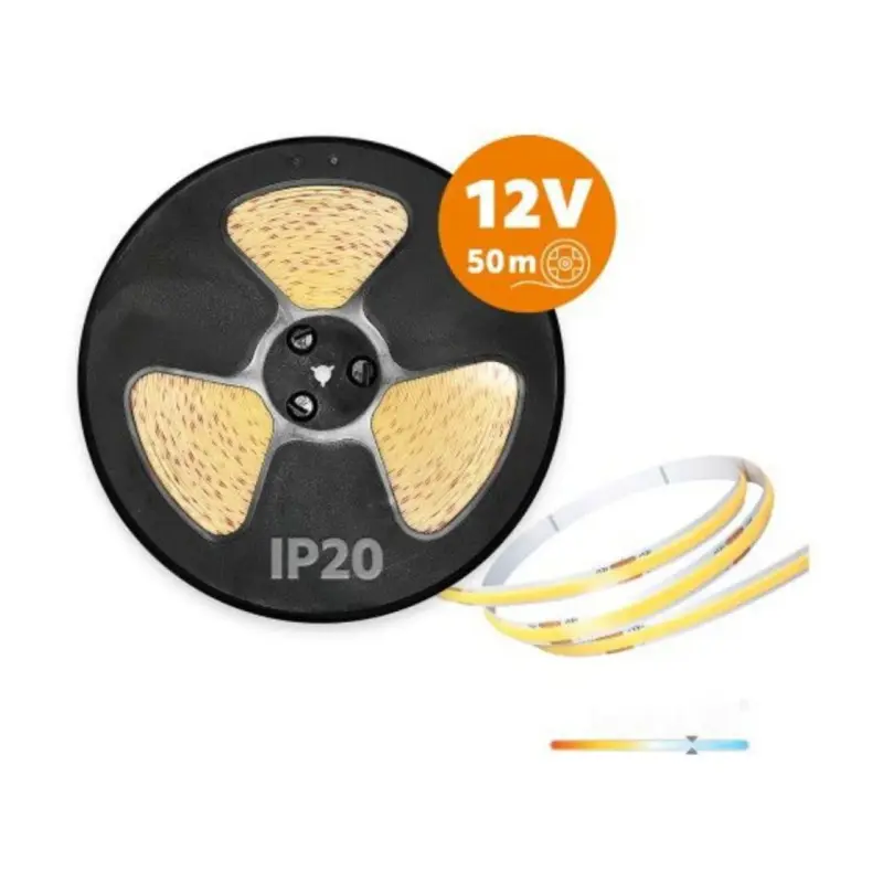 COB LED pás 12V 10W/m IP20 6500K 1m