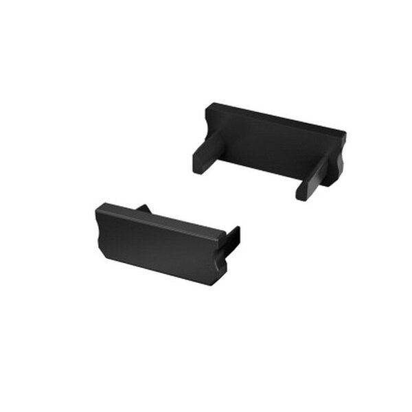 Profilová záslepka typ D, čierna bez otvoru