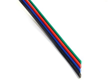 Kábel plochý pre RGB 4x0.3mm2 lanko