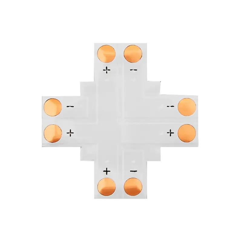 Spojka LED pásika 10mm typ "X" spájkovacia